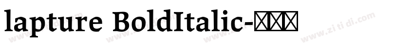 lapture BoldItalic字体转换